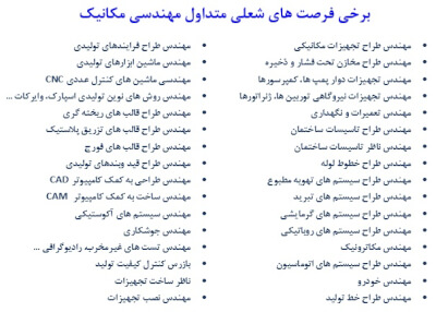 ثبت نام بدون كنكور مهندسي مکانیک در بهمن ٩٧ در گروه  استخدام صنعتی و فنی و مهندسی